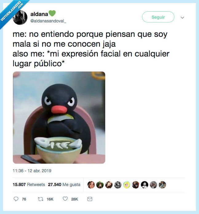 cara enfada,alegra,pingu