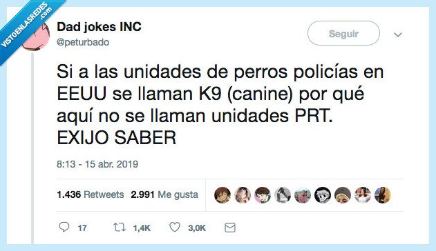 perro,perrete,unidades de perro