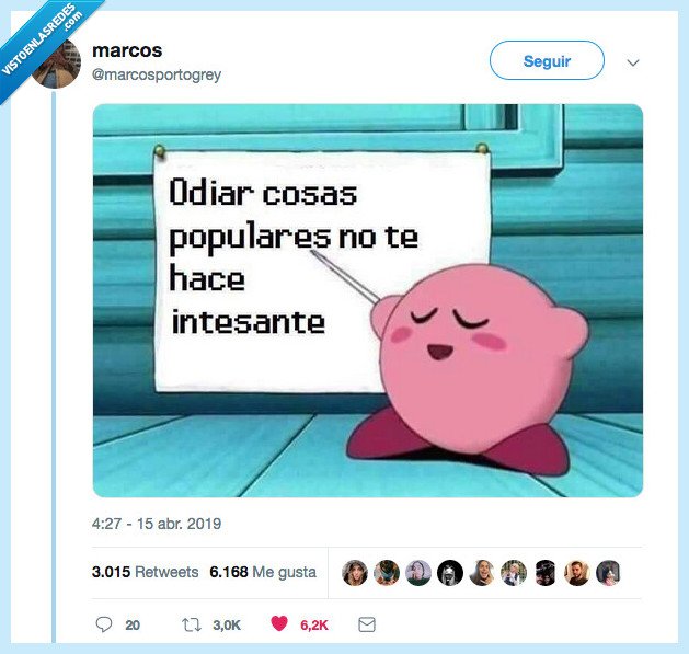 saber,odiar,cosas,populares