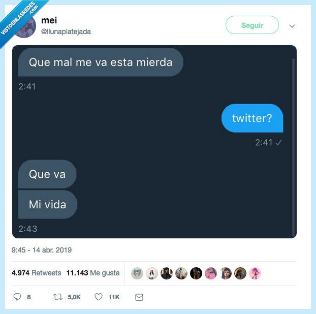 vida,se me va,twitter,mierda