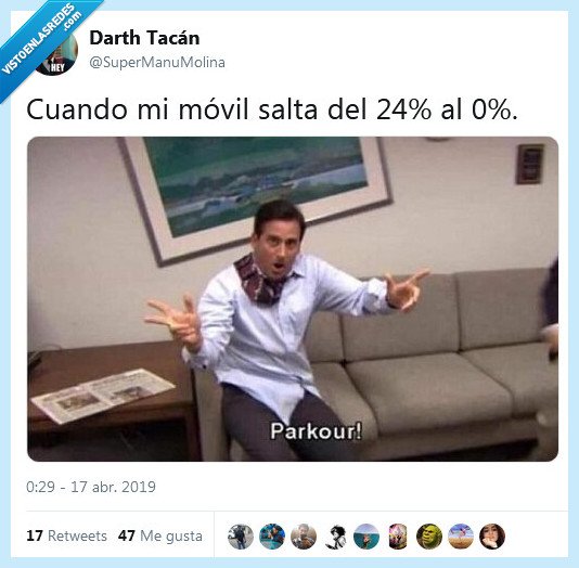 móvil,batería,parkour