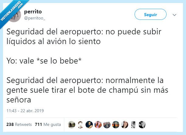 champu,inesperado,avion,liquidos,joseo