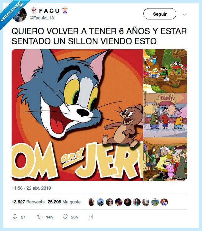 tom jerry,6 años,agallas