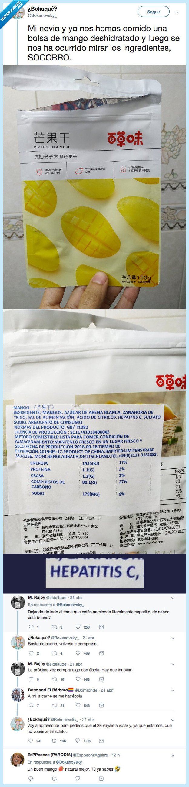 novio mango,ingredientes