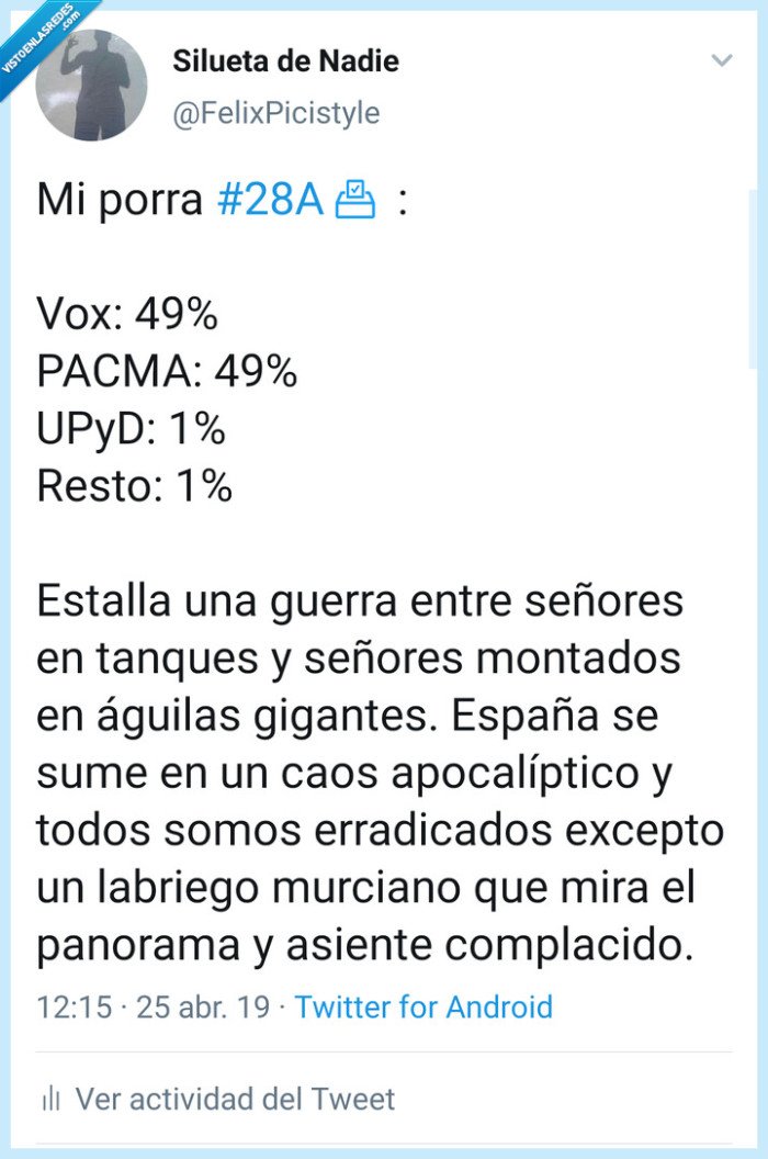 Elecciones,política,Pacma,Vox,guerra