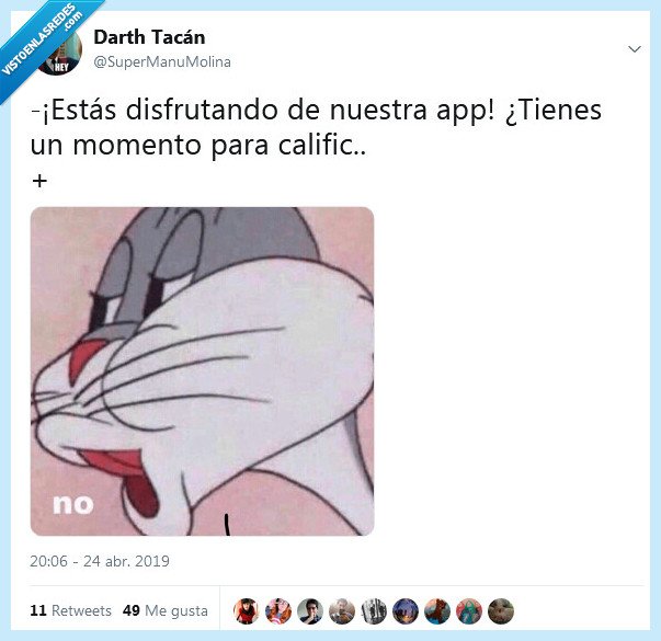 app,calificar,no