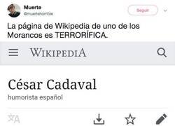 Enlace a Estan apareciendo mensajes muy raros y ocultos en la wikipedia de los Morancos, por @muertehorrible