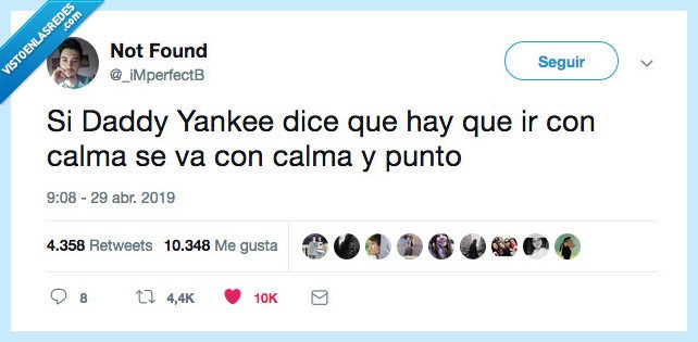 siempre calma nunca incalma