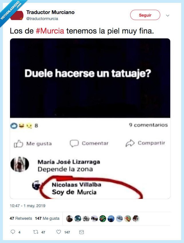 516143 - Si eres de Murcia duele menos que si eres de Madrid, por @traductormurcia