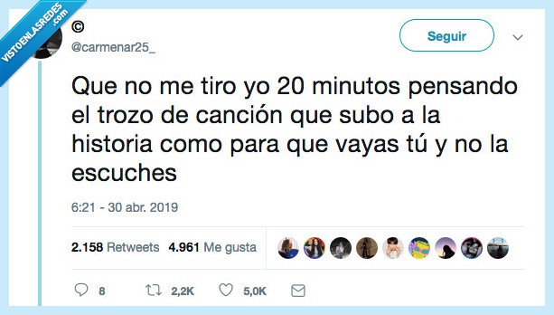 saber,tirar,20 minutos,pensar historia