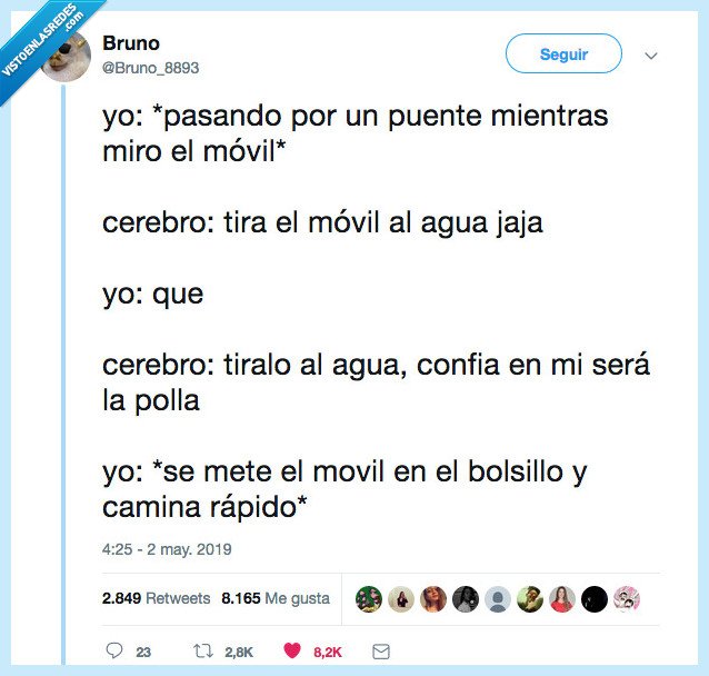 tirado,movil,al agua pato