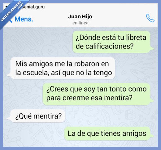 Whatsapp,conversacion,notas,hijos,padres