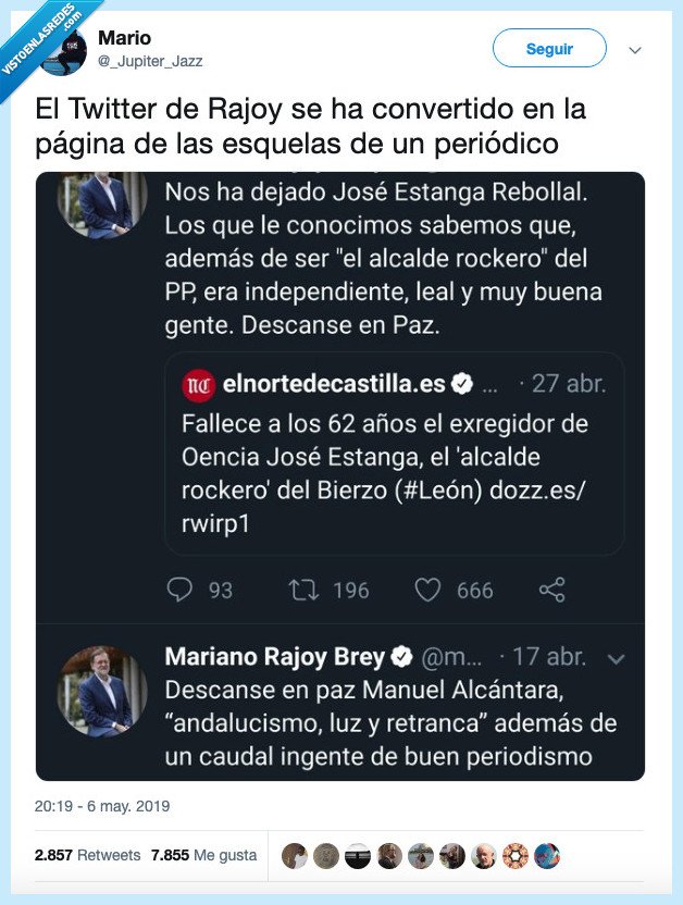 twitter,mariano,rajoy,esquelas,defunciones,pesame