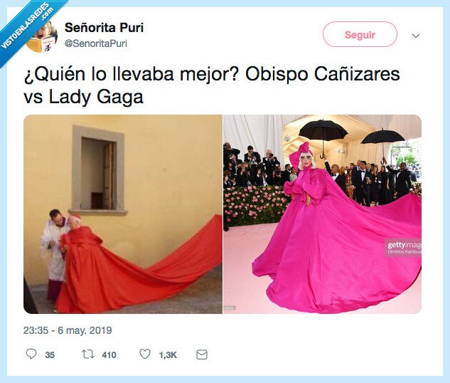 meta gala,fashion,obispo,lady gaga,cañizares