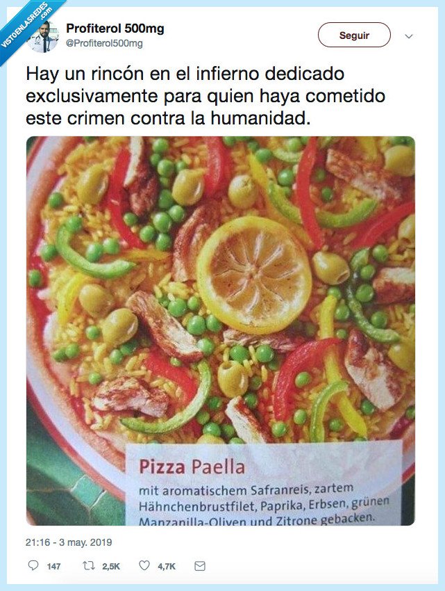 pizza,paella,aberración,crimen