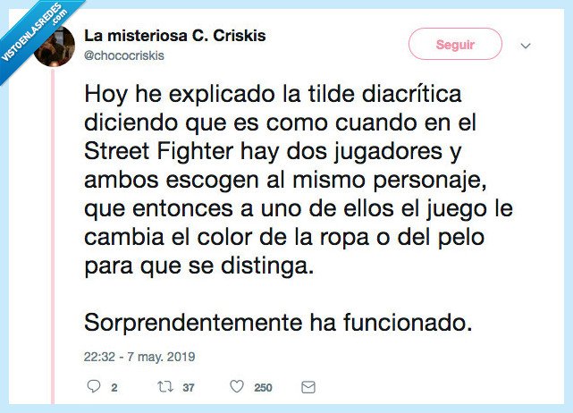 tilde,diacrítica,analogía,didáctico,explicación