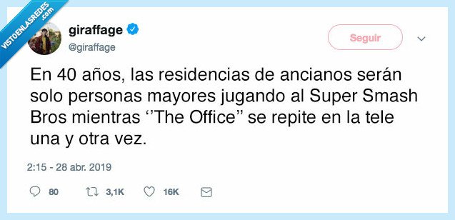 asilos,residencias,ancianos,the office,super smash bros,future