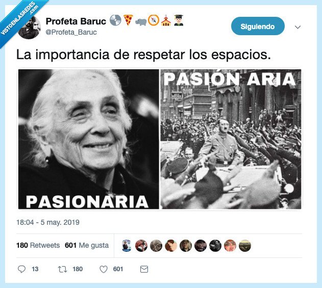 pasionaria,pasion,aria,nazis,diferencia,espacio