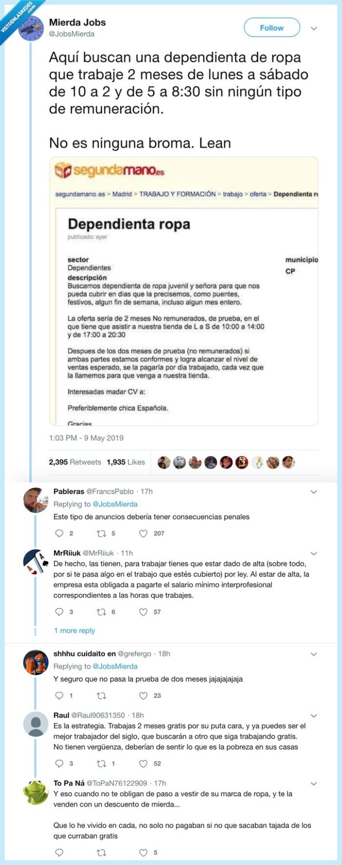 ropa,empleo,trabajo,gratis