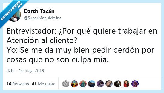 atención,cliente,perdón,entrevista