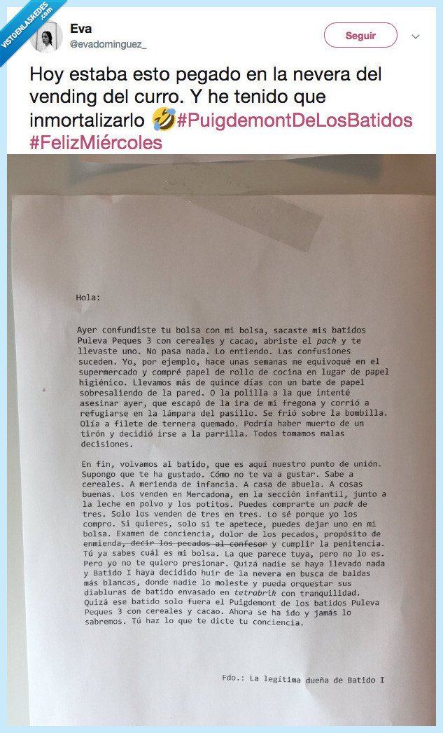 robar,batido,apunto de