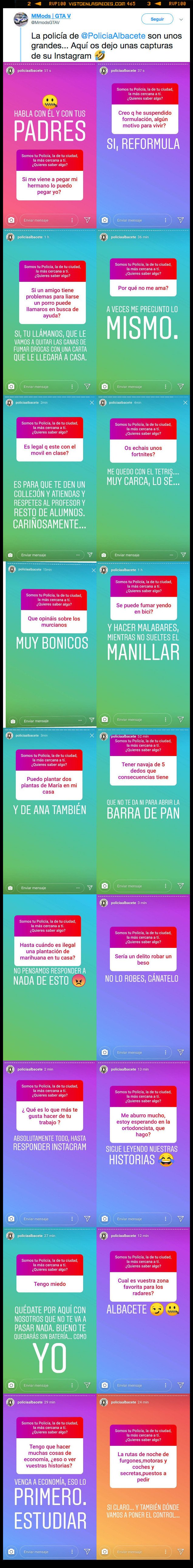 Policía,Albacete,Instagram,stories,policía local,Twitter