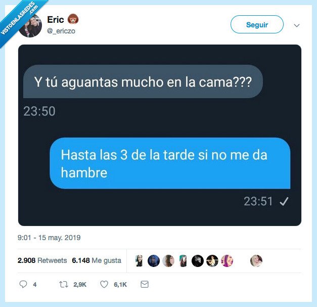 echar,aguantar,cama,tarde