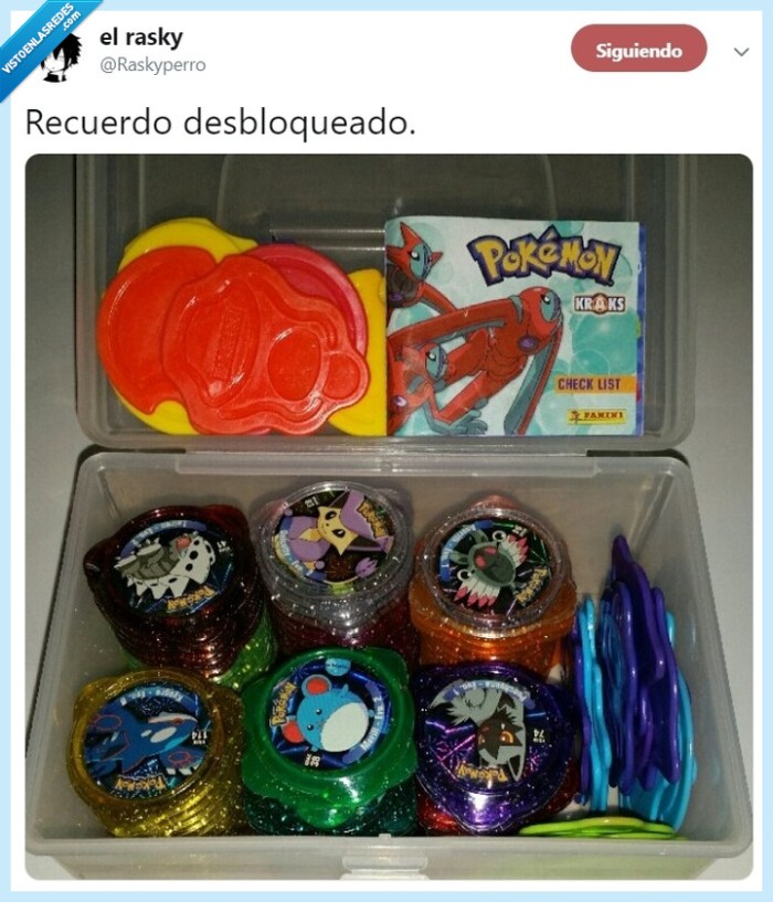 raskyperro,pokemon,cromos,twitter,humor,tweet,tazos,recuerdos