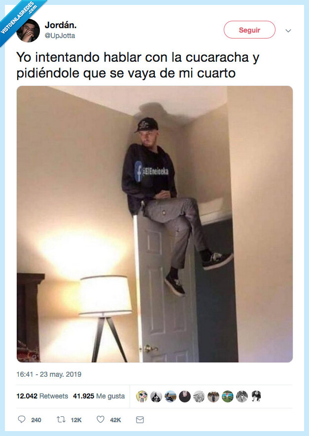 cucharacha,ir,pedir,cuarto