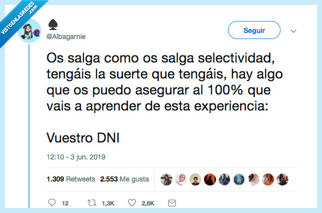 poner,veces,vida,salir,selectividad,dni