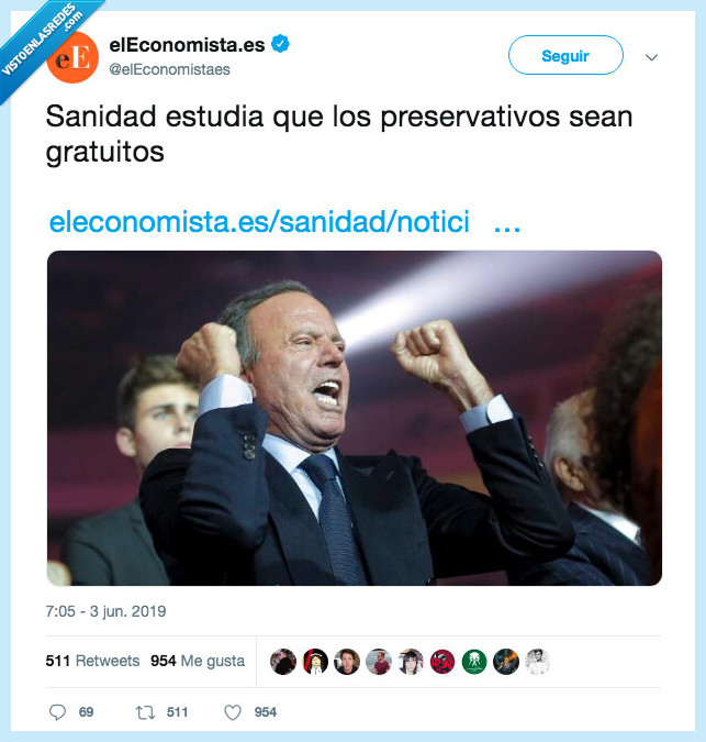 sanidad,alegria,gratis,preservativo,julio iglesias