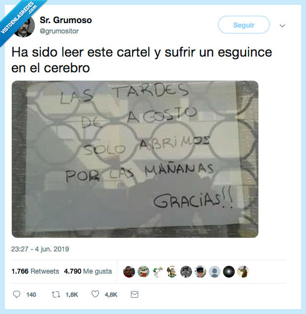 petar,neurona,cartel,esguince,cerebro,abrir,mañana,tarde