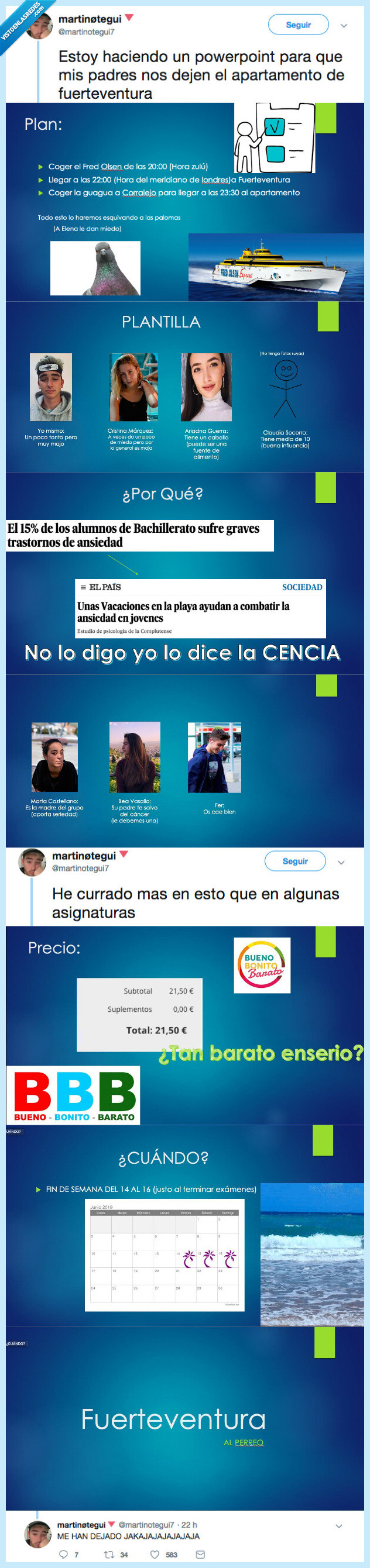 hacer,powerpoint,padres,dejar,vacaciones