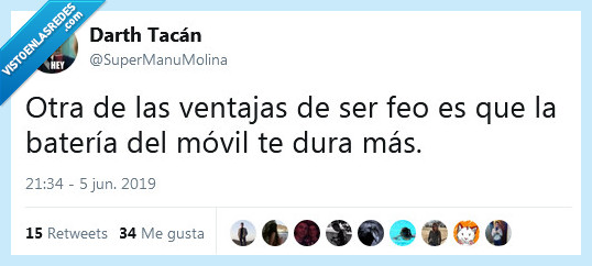 feo,ventaja,batería