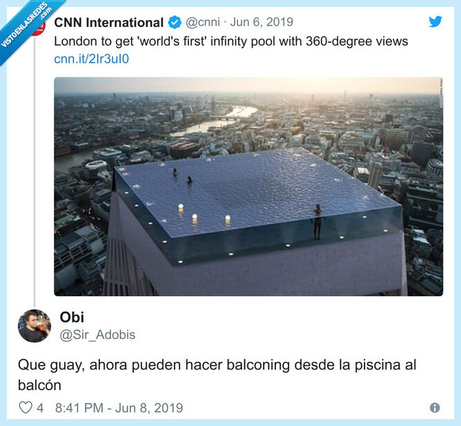 balconing,piscina,humor negro