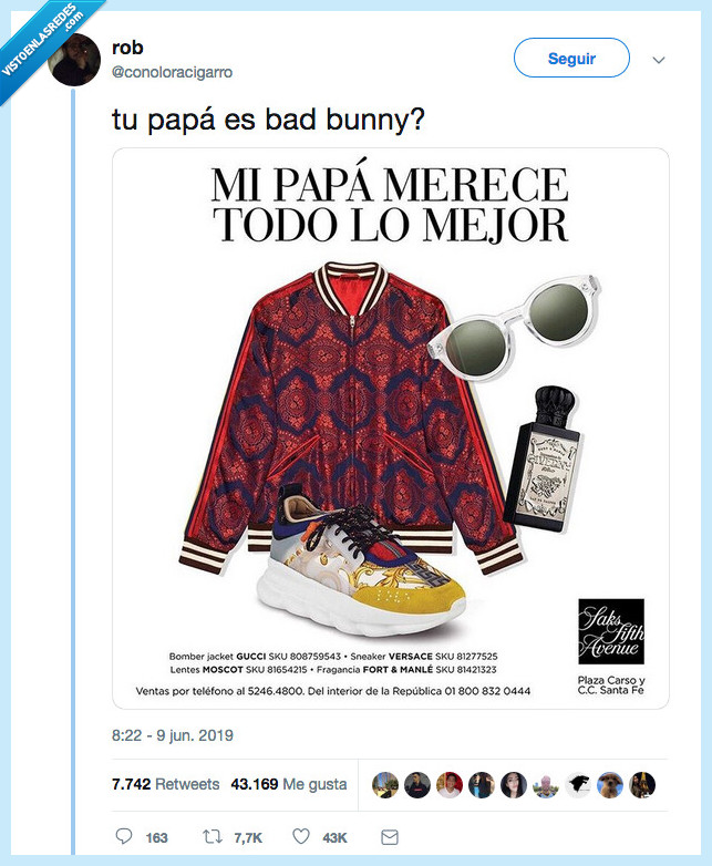 bad bunny,día del padre,regalo,dad bunny