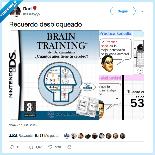brain training,nitendo ds,juego,recuerdo