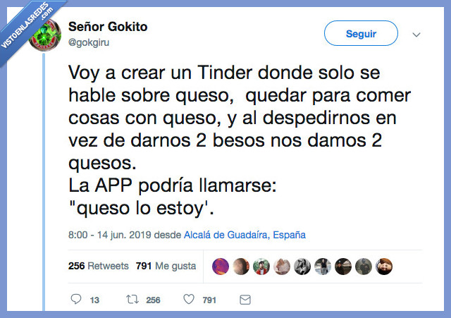 Queso,comida,gokgiru,señor gokito,hambre,app,gordo,tinder