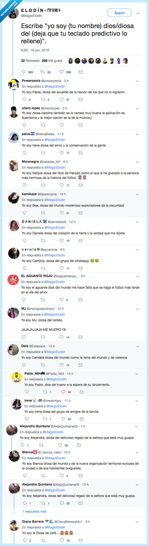 suyas,hilo,dios/dioasa,teclado predictivo