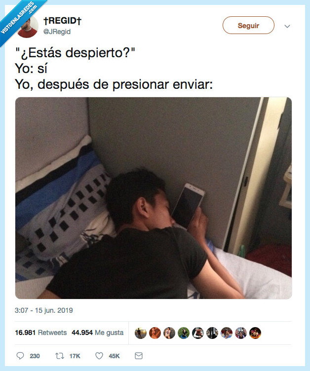 despierto,enviar,dormir