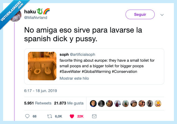 americanos,lavar,bidé en la vida