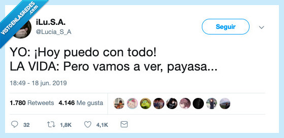 optimista,la vida,payasa