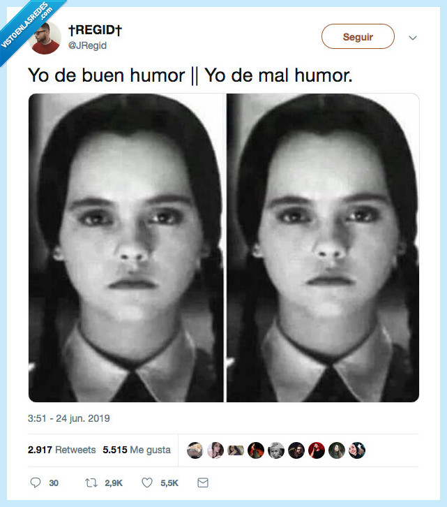 buen humor,mal humor,la misma cara