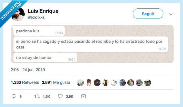 mal día,luis,caca,roomba