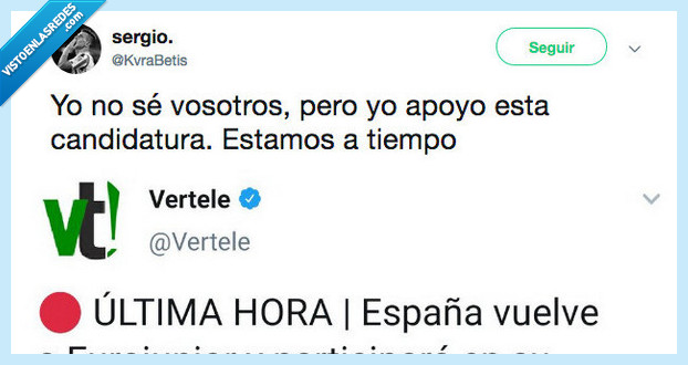 520660 - Eurojunior vuelve y nosotros ya tenemos a nuestro candidato favorito, por @KvraBetis