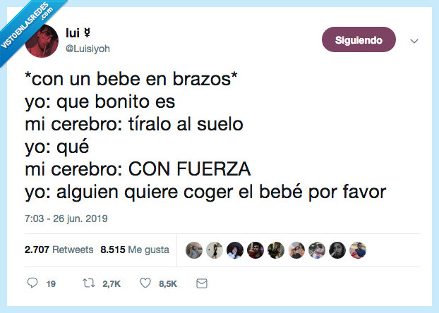 bebé,coger,salvar