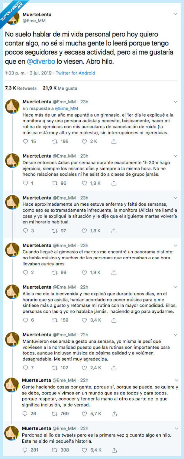 clienta habitual,autismo,gimnasio