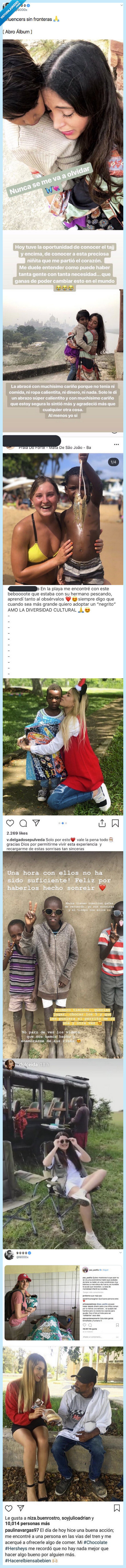 recopilar,veces,influencer,gente desfavorecida