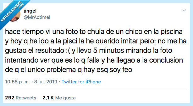 feo,foto,chico,piscina,realidad