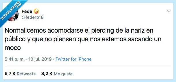 normalizar,piercing,nariz,público